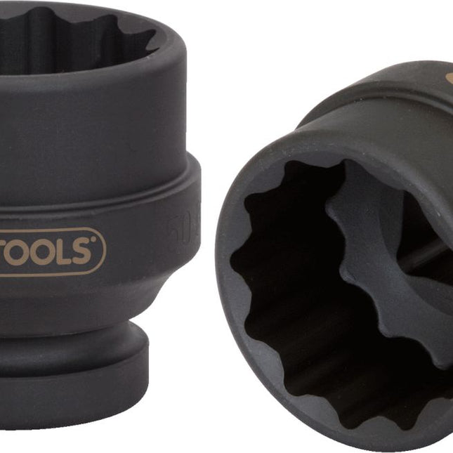 KS TOOLS 1" 12-kant-Kraft-Stecknuss, kurz, 55mm ( 450.0405 ) - Toolbrothers