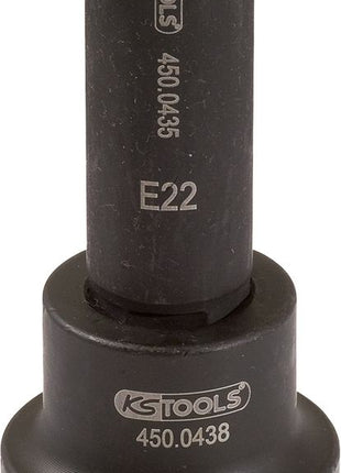 KS TOOLS 1" Kraft-Stecknuss E-Torx, lang, E20 ( 450.0482 ) - Toolbrothers