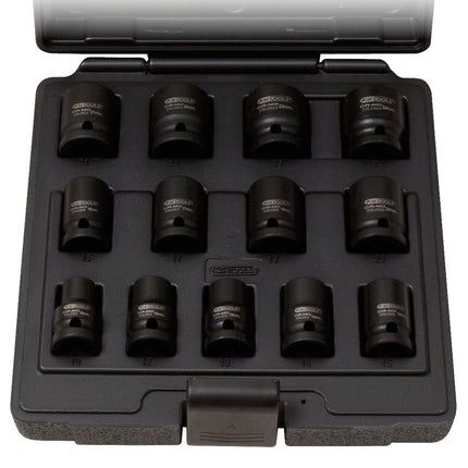 KS TOOLS 1/2' Jeu de douilles à chocs 12 pans, courtes, 13 pcs ( 515.0900 )