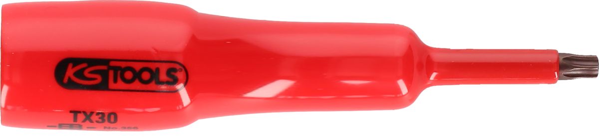 KS TOOLS Llave de vaso con punta de 1/2' y aislamiento protector para tornillos Torx, T40, larga ( 117.2448 )