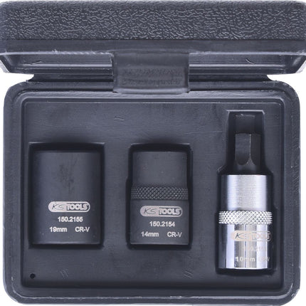 KS TOOLS 1/2" Bremssattel-Spezialstecknuss-Satz, 3-tlg ( 150.2140 ) - Toolbrothers