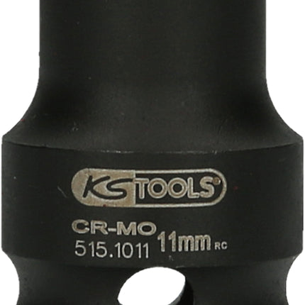 KS TOOLS 1/2" Sechskant-Kraft-Stecknuss, kurz, 11mm ( 515.1011 ) - Toolbrothers