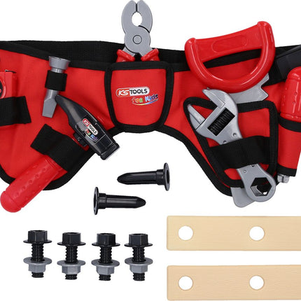 KS TOOLS Kinder Werkzeug-Satz mit Werkzeuggürtel, 20-tlg ( 100206 ) - Toolbrothers