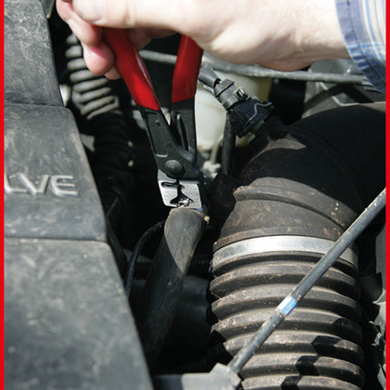 KS TOOLS Click-Schlauchschellenzange, geschmiedet, 180mm ( 115.1045 ) - Toolbrothers