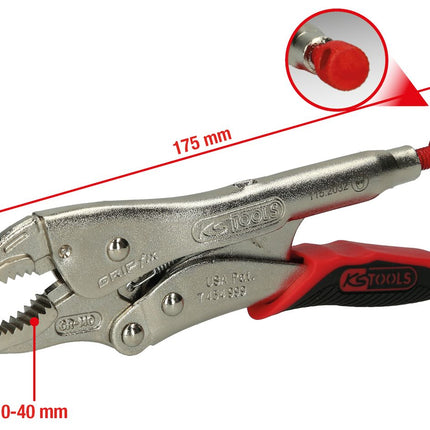 KS TOOLS Gripzange mit Easy-Release,40mm,L=175mm ( 115.2032 )