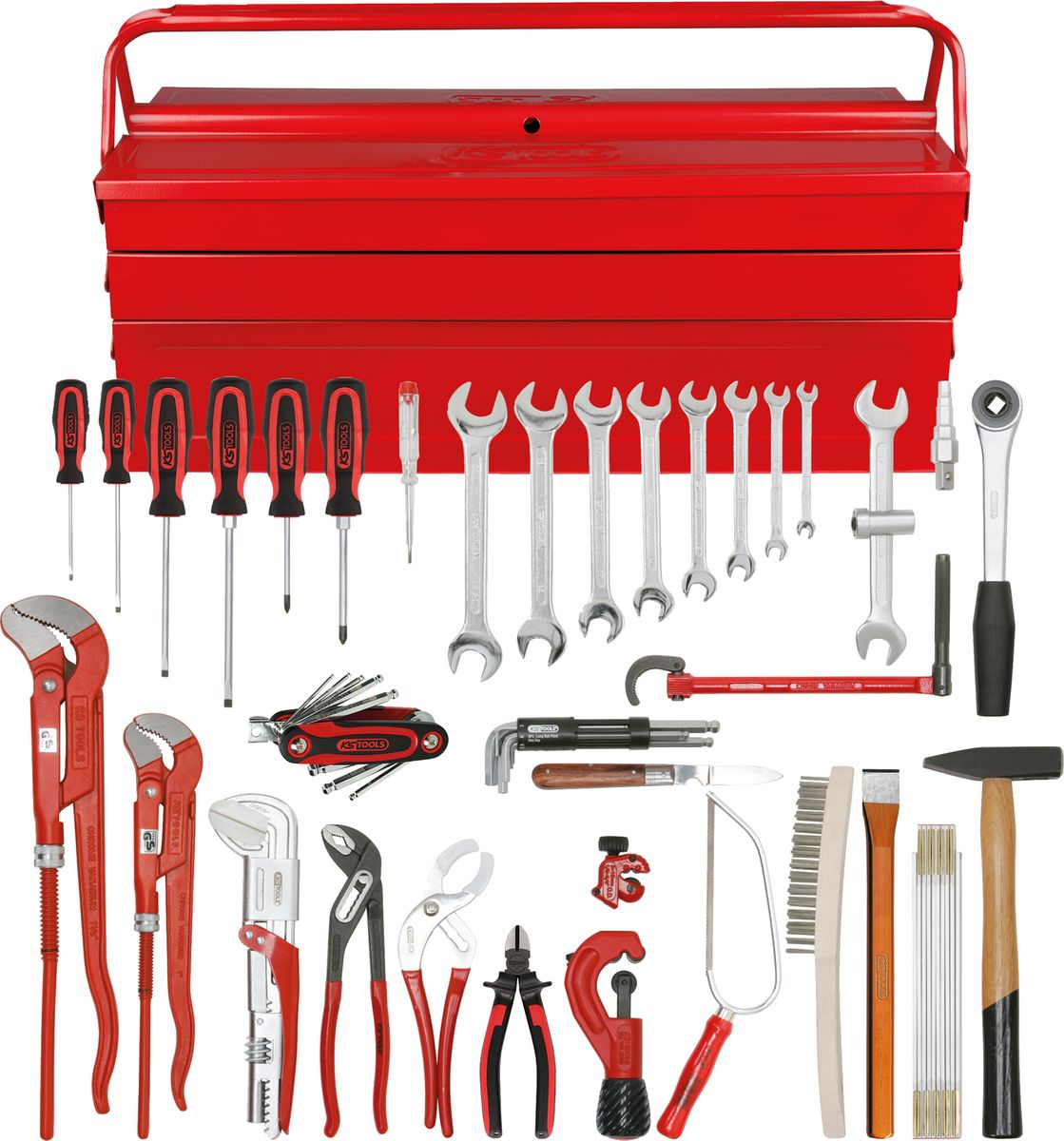 KS TOOLS Jeu d'outils sanitaires caisse métal, 34 pcs ( 116.0186 )