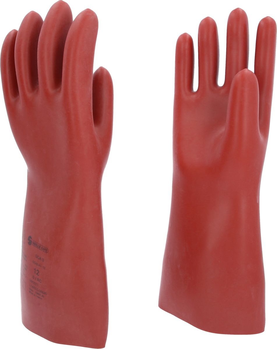 KS TOOLS Guanto di protezione da elettricista con protezione meccanica e termica, taglia 12, classe 0, rosso ( 117.0009 )