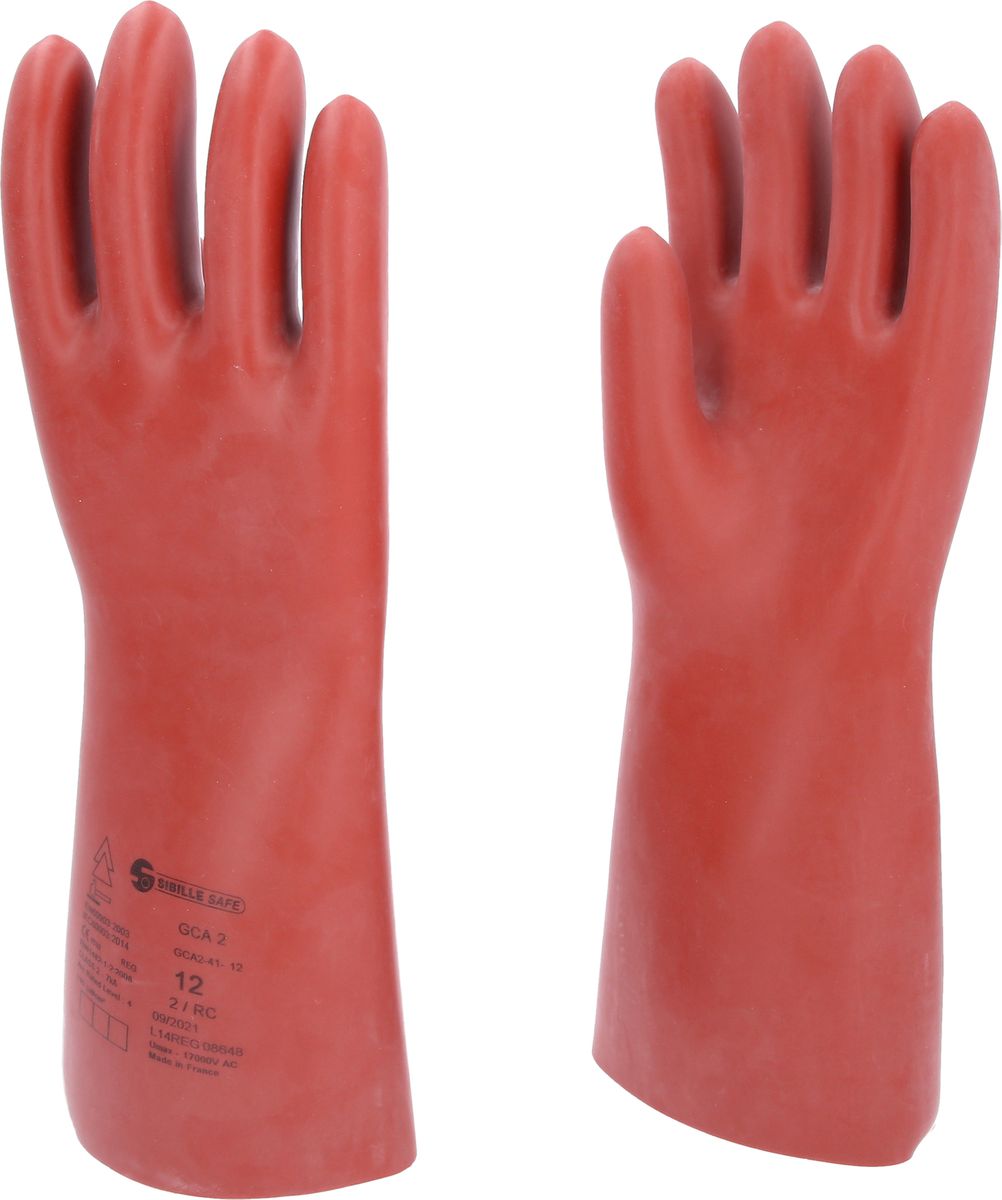 KS TOOLS Guanto di protezione da elettricista con protezione meccanica e termica, taglia 12, classe 2, rosso ( 117.0012 )