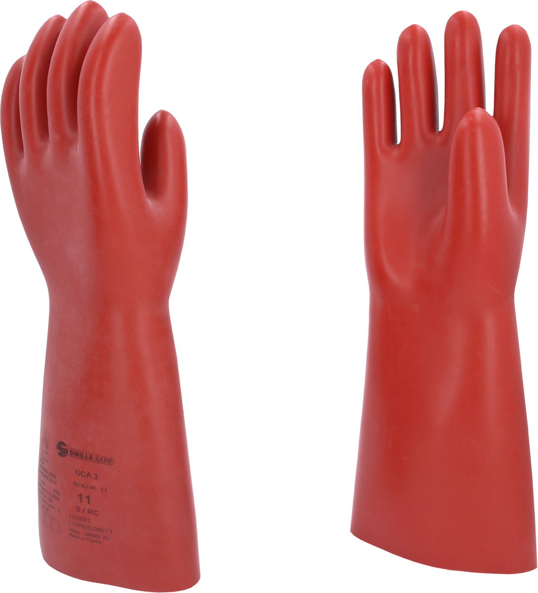 KS TOOLS Guanto di protezione da elettricista con protezione meccanica e termica, taglia 11, classe 3, rosso ( 117.0014 )