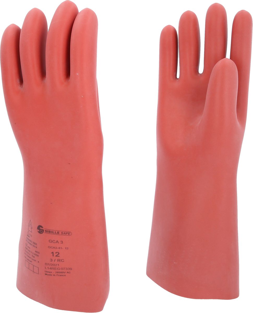 KS TOOLS Guanto di protezione da elettricista con protezione meccanica e termica, taglia 12, classe 3, rosso ( 117.0015 )