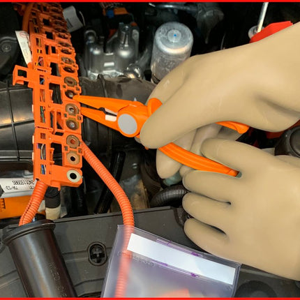 KS TOOLS Elektriker-Schutzhandschuh mit Schutzisolierung, Größe 10, Klasse 00, weiß ( 117.0048 )