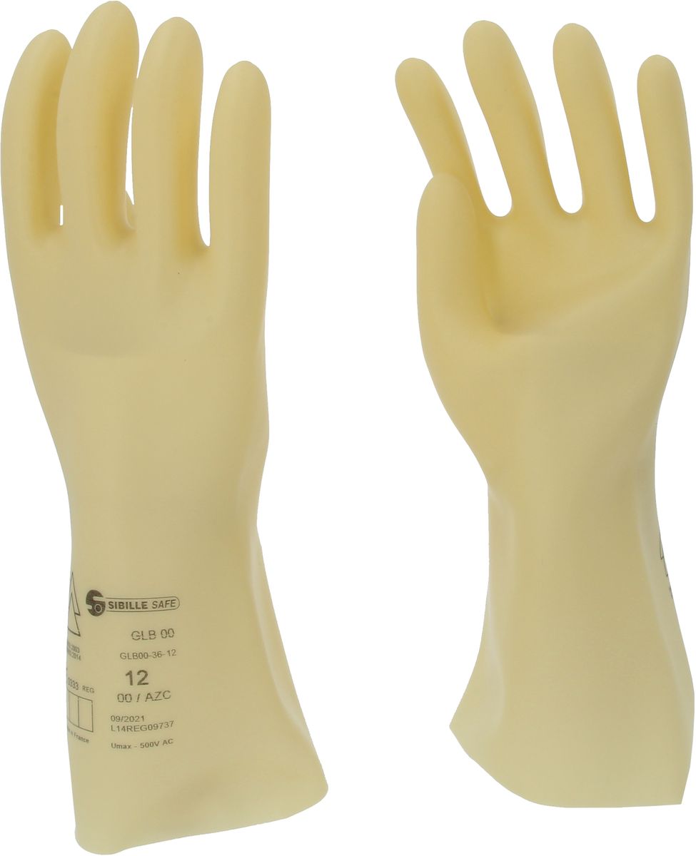 KS TOOLS Guanto di protezione da elettricista con isolamento di protezione, taglia 12, classe 00, Bianco ( 117.0050 )