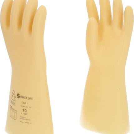 KS TOOLS Elektriker-Schutzhandschuh mit Schutzisolierung, Größe 10, Klasse 1, weiß ( 117.0054 ) - Toolbrothers