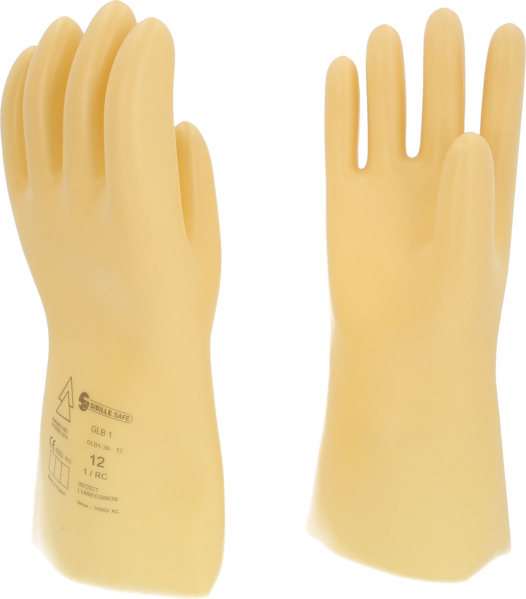 KS TOOLS Guanto di protezione da elettricista con isolamento di protezione, taglia 12, classe 1, Bianco ( 117.0056 )