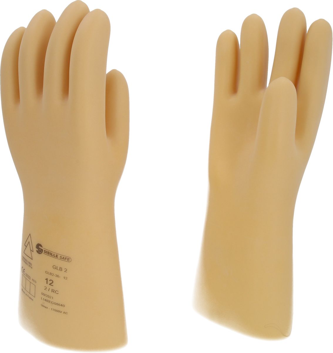 KS TOOLS Guanto di protezione da elettricista con isolamento di protezione, taglia 12, classe 2, Bianco ( 117.0059 )