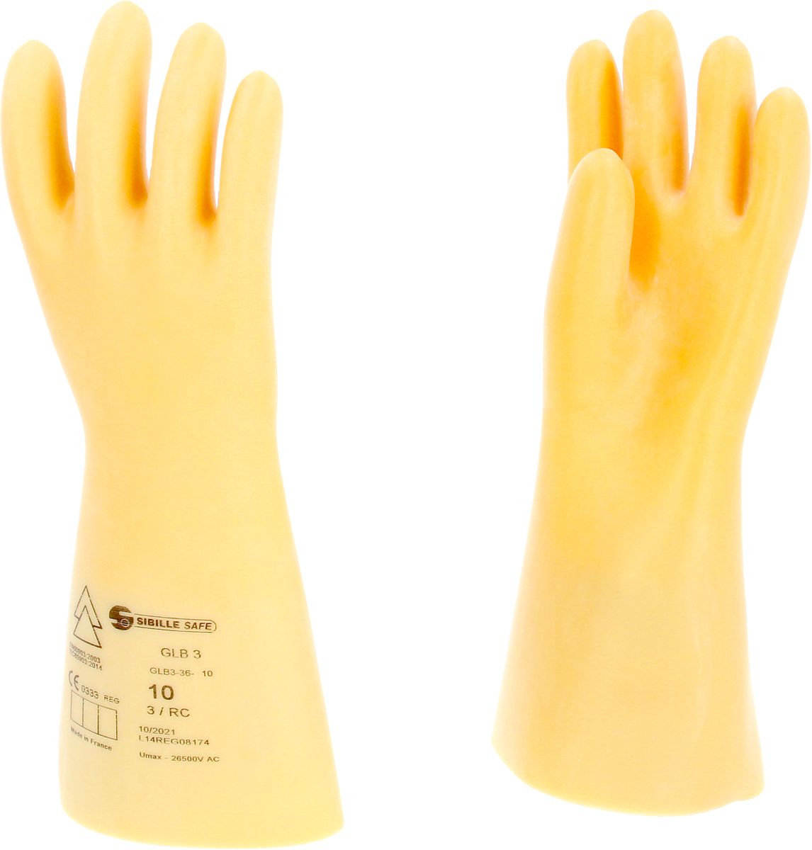 KS TOOLS Guanto di protezione da elettricista con isolamento di protezione, taglia 10, classe 3, Bianco ( 117.0060 )