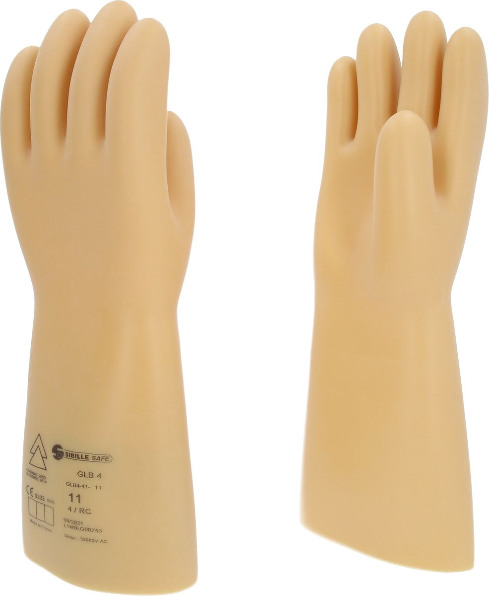 KS TOOLS Guanto di protezione da elettricista con isolamento di protezione, taglia 11, classe 4, Bianco ( 117.0064 )