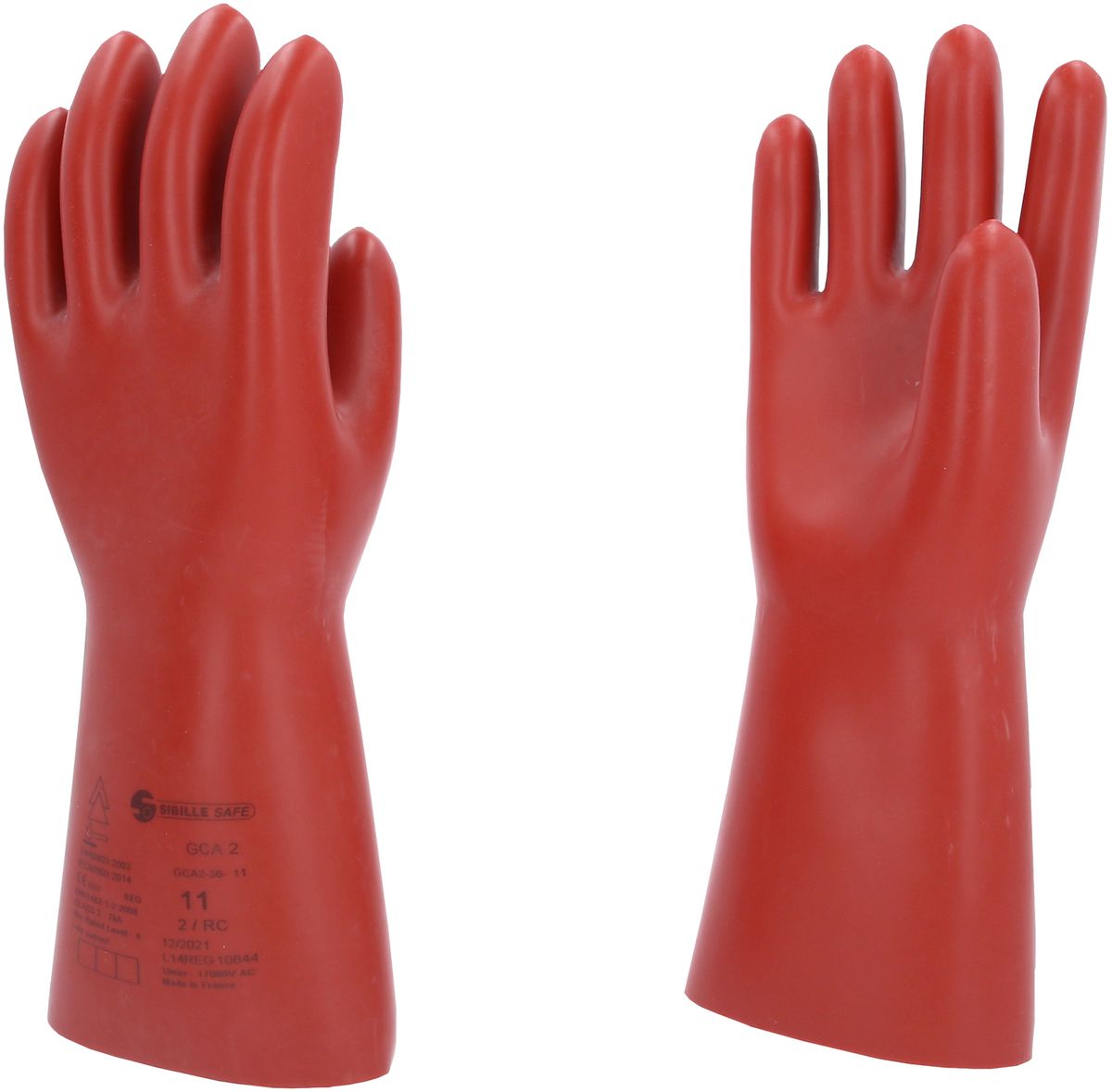 KS TOOLS Guanto di protezione da elettricista con protezione meccanica e termica, taglia 11, classe 2, rosso ( 117.0094 )