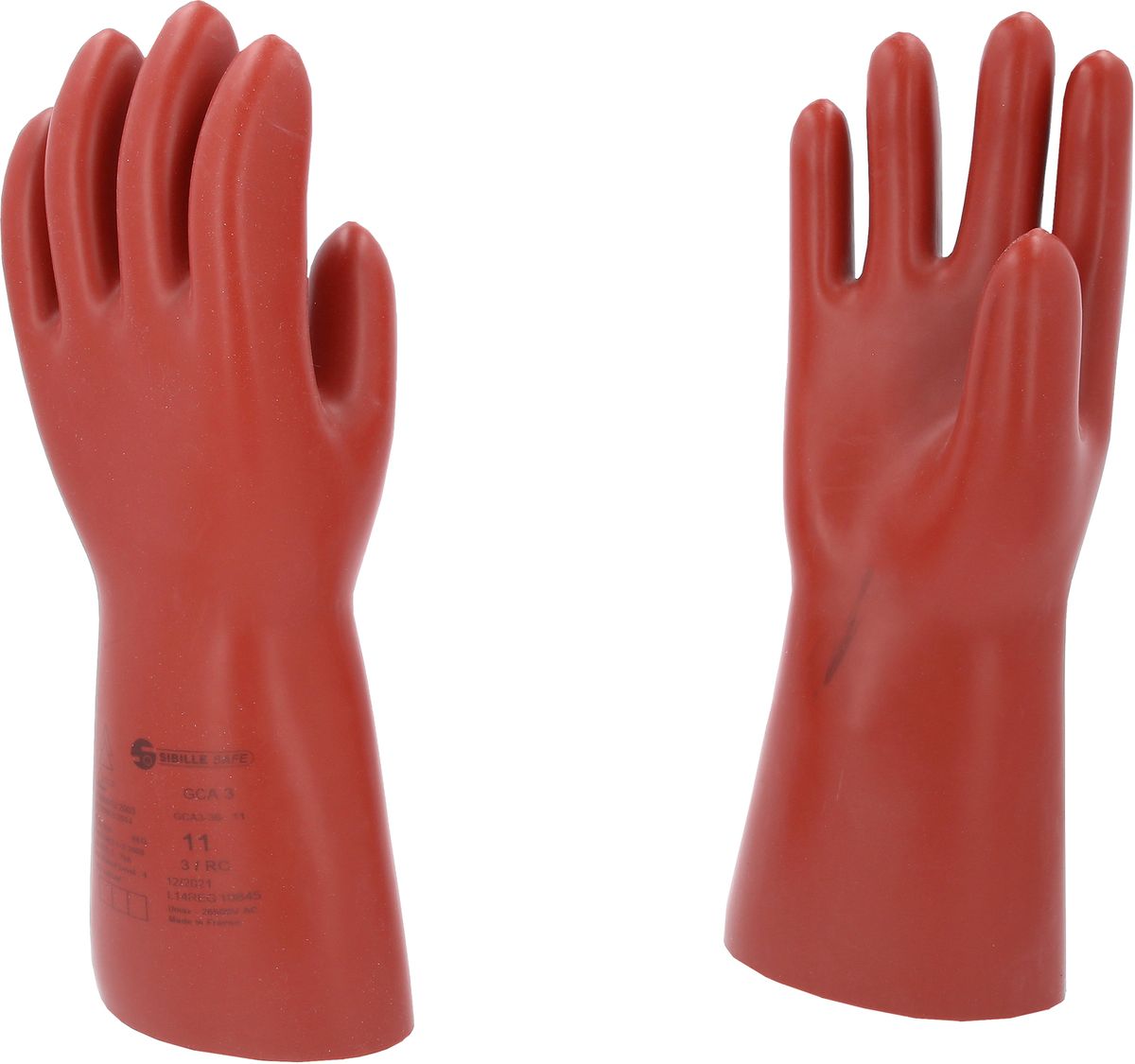 KS TOOLS Guanto di protezione da elettricista con protezione meccanica e termica, taglia 11, classe 3, rosso ( 117.0097 )