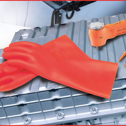 KS TOOLS Gant de protection pour électricien à protection mécanique et thermique, taille 12, classe 3, rouge ( 117.0098 )