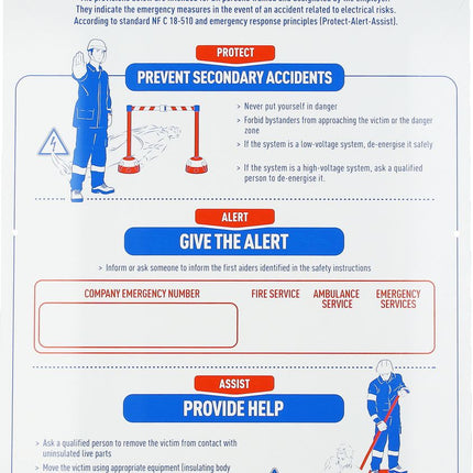 KS TOOLS Stromschlag-Erste-Hilfe-Plakat  ( 117.0171 )