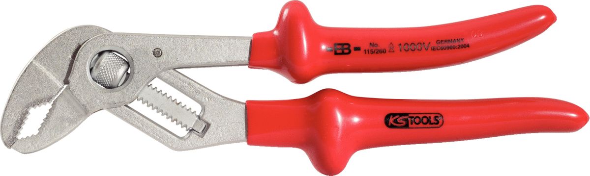 KS TOOLS 1000V Tenazas para bombas de agua, 260 mm ( 117.1207 )