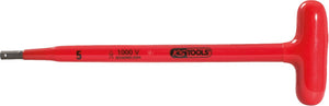 KS TOOLS T-Griff-Innensechskant-Stiftschlüssel mit Schutzisolierung, 3x120mm ( 117.1671 )
