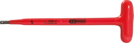 KS TOOLS T-Griff-Innensechskant-Stiftschlüssel mit Schutzisolierung, 5x250mm ( 117.1681 )