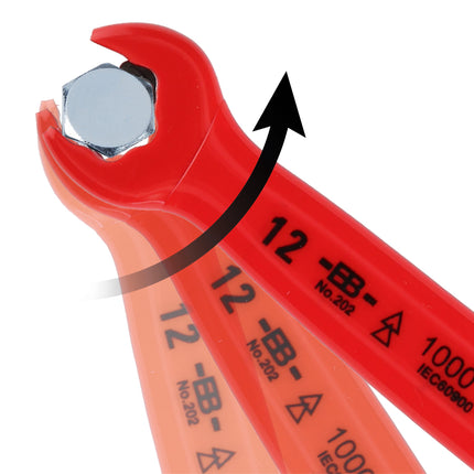 KS TOOLS Ratschen-Maulschlüssel mit Schutzisolierung, 12 mm ( 117.2264 )