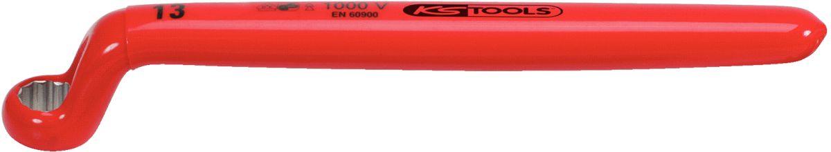 KS TOOLS Llave de estrella con aislamiento protector, acodada, 5/16' ( 117.2269 )
