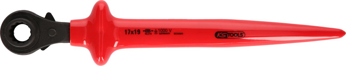 KS TOOLS Zahnradknarre mit Schutzisolierung, 24x30 ( 117.2297 )