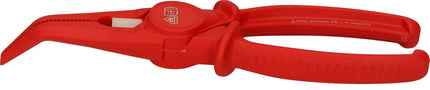 KS TOOLS Pince à bec demi-rond en plastique avec revêtement isolant, 195 mm ( 117.2318 )