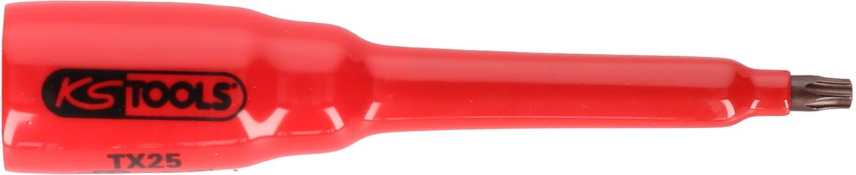 KS TOOLS 3/8" Bit-Stecknuss mit Schutzisolierung für Torx-Schrauben, T15, lang ( 117.2463 )