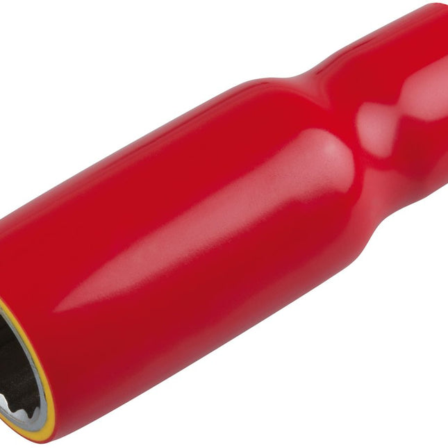 KS TOOLS 3/8" Stecknuss mit Schutzisolierung, lang, 22 mm ( 117.3883 ) - Toolbrothers