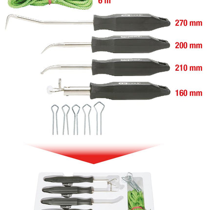 KS TOOLS Windschutzscheiben-Montage-Satz, 5-tlg ( 140.2240 ) - Toolbrothers