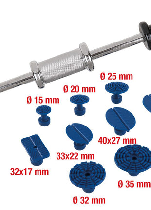 KS TOOLS Profi-Ausbeul-Gleithammer-Satz, 11-tlg ( 140.2510 ) - Toolbrothers