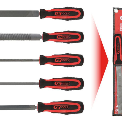 KS TOOLS Werkstattfeilen-Satz, 5-tlg ( 140.3000 ) - Toolbrothers