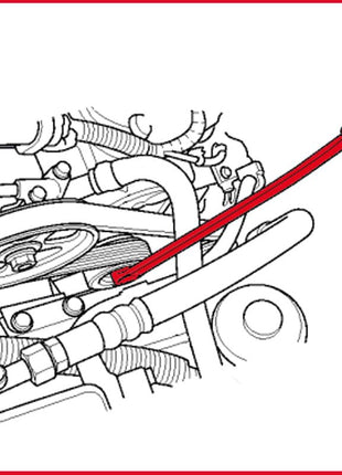 KS TOOLS Umlenkrollen-Schlüssel für Renault Torx T50 ( 150.1302 )