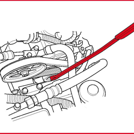 KS TOOLS Riemenscheiben-Schlüssel für Mercedes 8,0 mm ( 150.1303 ) - Toolbrothers