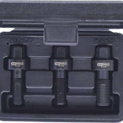 KS TOOLS Radmuttern-Gewindereparatur-Satz, 3-tlg ( 150.1355 ) - Toolbrothers