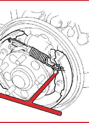 KS TOOLS Bremsfeder-Werkzeug ( 150.2208 ) - Toolbrothers