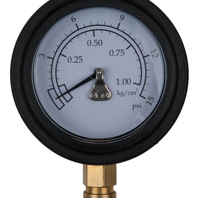 KS TOOLS Manometer Ø 75,0 mm, 0 - 1 bar mit 1/4" Schnellkupplung ( 150.2327 ) - Toolbrothers