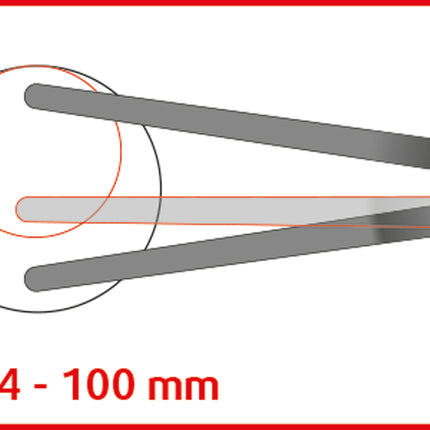 KS TOOLS Stirnlochschlüssel Ø 14 - 100 mm mit Zapfendurchmesser 5,0 mm ( 150.2407 ) - Toolbrothers