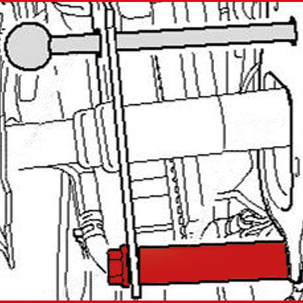 KS TOOLS Frontmasken-Ausdrückstange für VAG ( 150.3012 ) - Toolbrothers