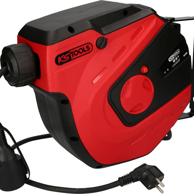 KS TOOLS Werkstatt-Kabelaufroller, 15m, 1,5mm² ( 150.4217 ) - Toolbrothers