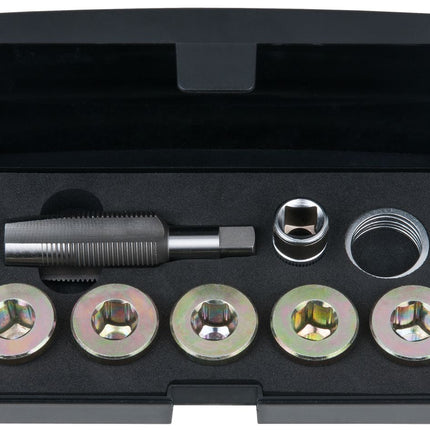 KS TOOLS Ölablassschrauben-Gewindereparatur-Satz, 12-tlg M22 x 1,5 ( 150.4945 ) - Toolbrothers