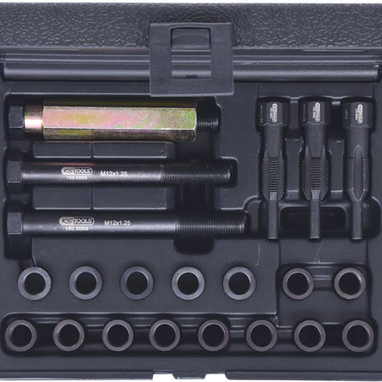 KS TOOLS THREADfix Reparatur-Satz M12x1,25 Glüh+Zündkerzen,21-tlg ( 150.5060 ) - Toolbrothers