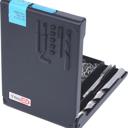 KS TOOLS Nirostahl Gewinde-Reparatur-Satz M10x1,0x14mm, 19-tlg ( 150.6060 ) - Toolbrothers