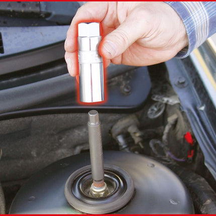 KS TOOLS Stoßdämpfer-Außensechskant-Gegenhalter-Stecknuss, 22 mm ( 150.9422 ) - Toolbrothers