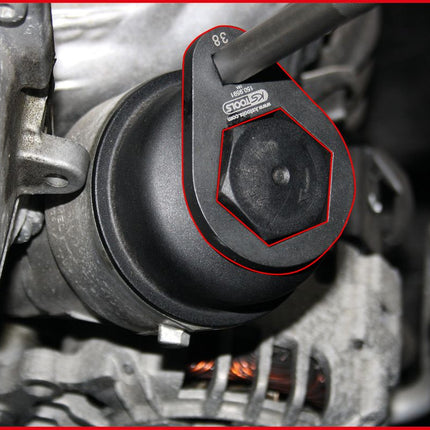 KS TOOLS 3/8“ Einsteck-Ringschlüssel-Satz, extra flach, 5-tlg ( 150.9585 ) - Toolbrothers